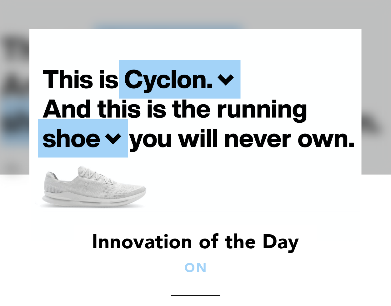 cyclon running