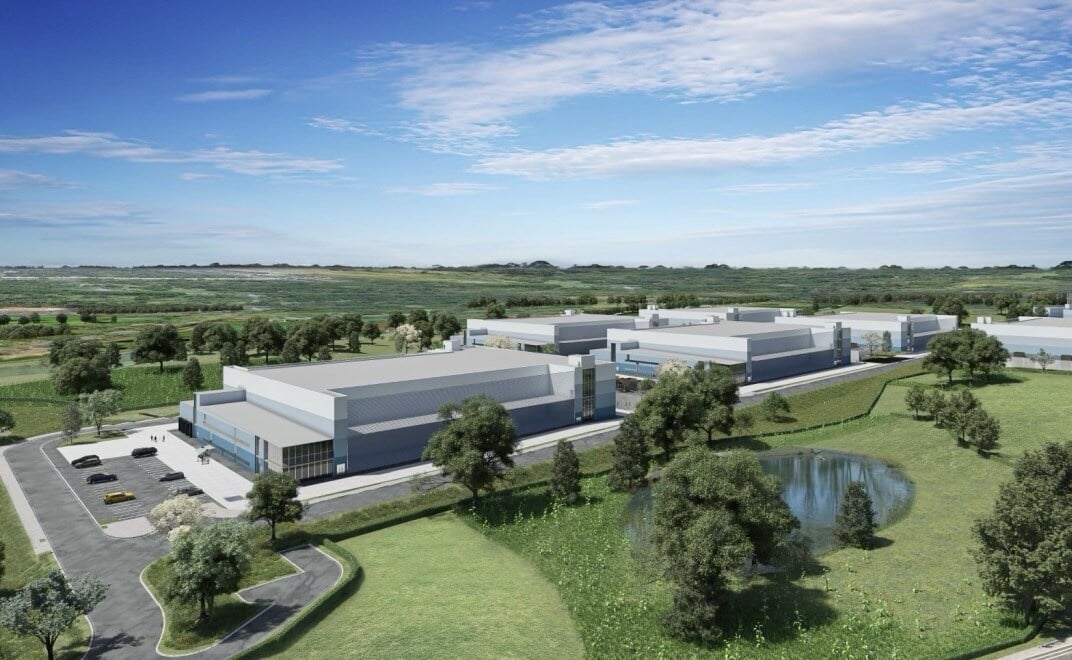 Artist’s impression of the proposed data center 