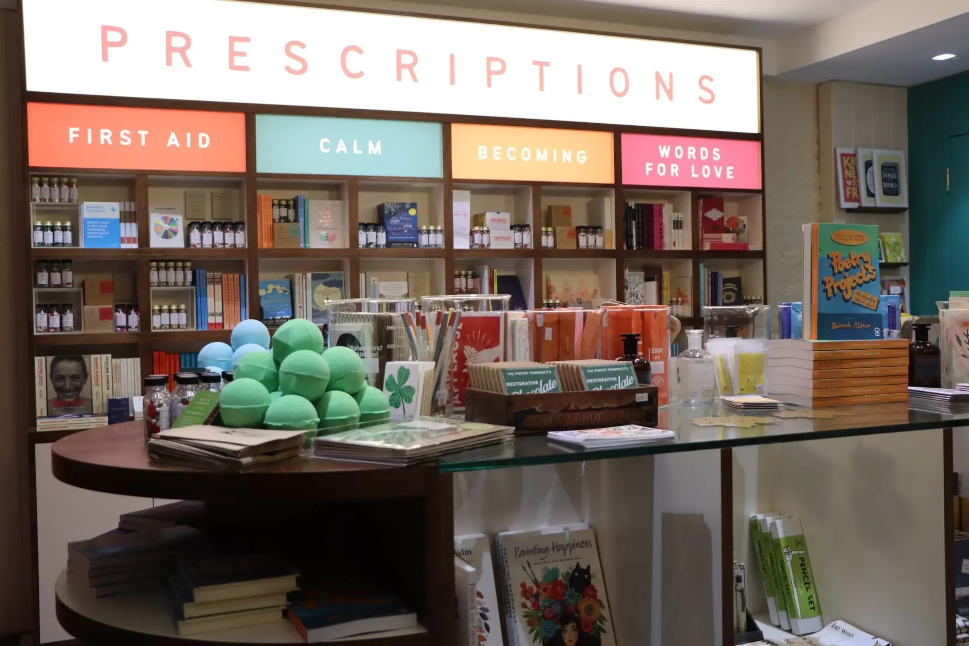 Books and bath bombs in The Poetry Pharmacy at LUSH 